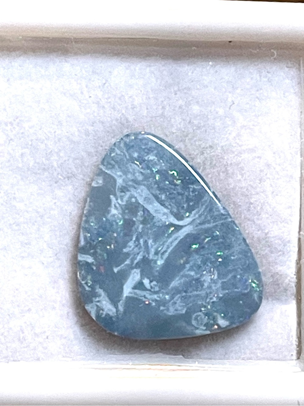 Trillion cut Opal Doublet